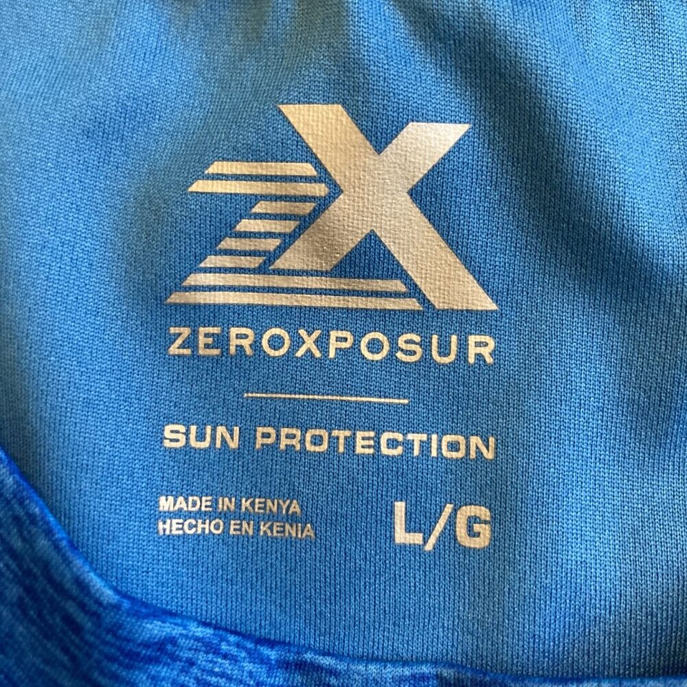 169 Zeroxposure Sun Shirt Crew Neck Short Sleeve Size Large